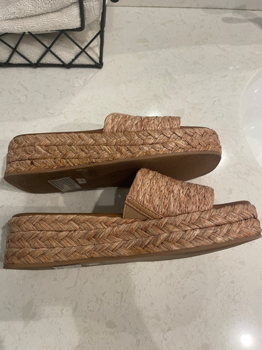 American Eagle Outfitters Brown Braided Slide Sandals - Picture 5 of 9